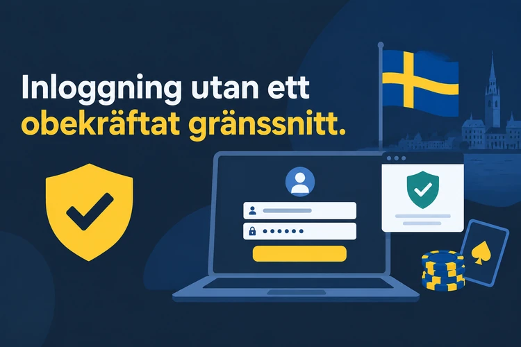 Inloggning utan ett obekräftat gränssnitt